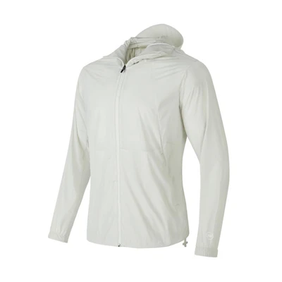 Skechers Solid Zipper Hoodie Breathable Sports Jacket - Lunar Gray P224M055-00MV