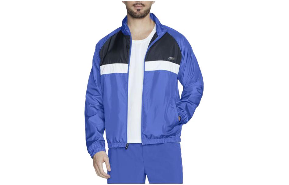 Skechers Speed Elite Colorblock Raglan Zip Jacket Men’s Blue Green JA64-BLGR