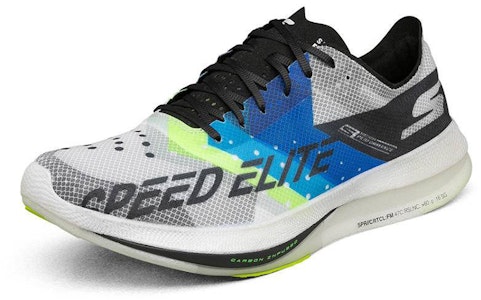 Skechers Speed Elite 低幫 跑步鞋 男款 黑藍 Lookbook Skechers Speed Elite 低幫 跑步鞋 男款 黑藍