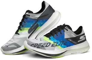 Skechers Speed Elite Potongan Rendah Hitam/Biru 55221-BKBL Shop Skechers Speed Elite Potongan Rendah Hitam/Biru 55221-BKBL