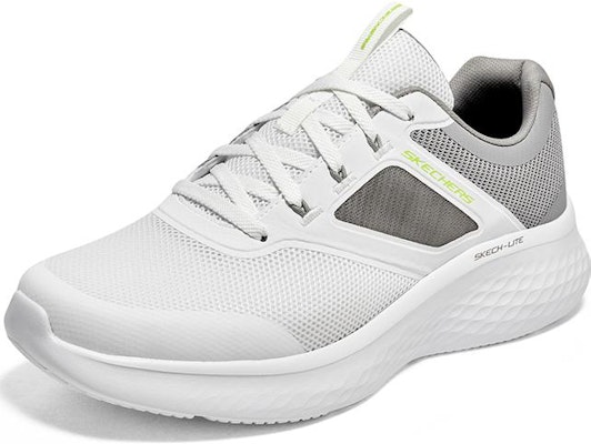 Skechers Sport 輕奇系列 防滑耐磨 低筒 跑步鞋 男款 白灰 Lookbook Skechers Sport 輕奇系列 防滑耐磨 低筒 跑步鞋 男款 白灰