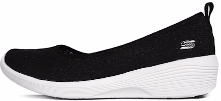 (Women) Skechers Sport Active Slip-on Shoes 'Black' 23758-BKW (Women) Skechers Sport Active Slip-on Shoes 'Black' 23758-BKW