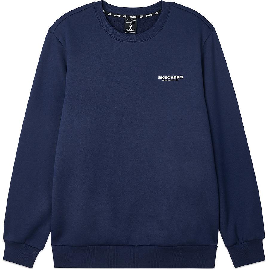 Skechers Sport Alliance Soft Pullover Sweatshirt Men Navy Blue L424M088-00DU