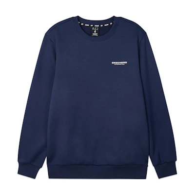 Skechers Sport Alliance Soft Pullover Sweatshirt Men Navy Blue L424M088-00DU