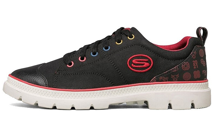 Skechers Sport Casual 'Black Red' 666170-BLK