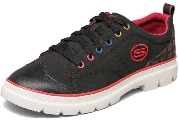 Skechers 運動休閒鞋 黑紅 Lookbook Skechers 運動休閒鞋 黑紅