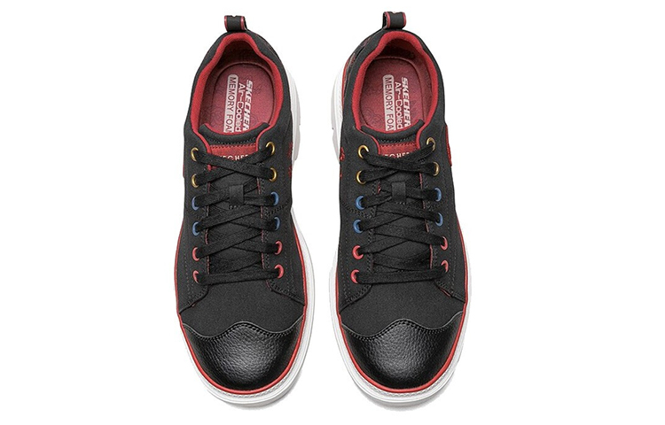 Shop Skechers Sukan Kasual 'Hitam Merah' 666170-BLK