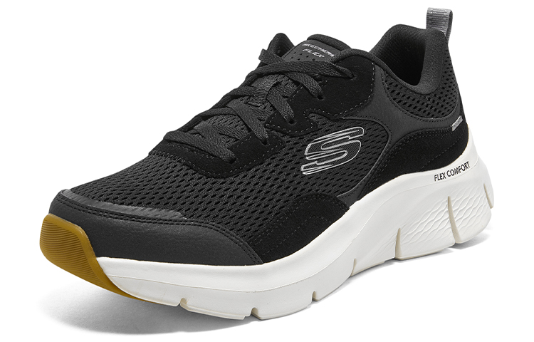Shop Skechers Sport Casual Low 'Negro Blanco' 232685-BKW