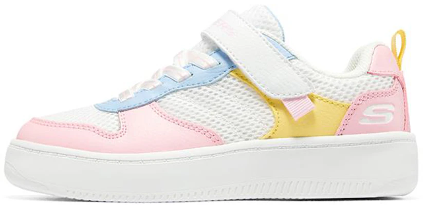 Skechers Sport Court 92 'White Pink Blue' 310146L-WMLT Buy Skechers Sport Court 92 'White Pink Blue' 310146L-WMLT