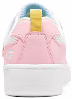Shop 大童 Skechers Sport Court 92 休閒 低幫 兒童板鞋 白彩色