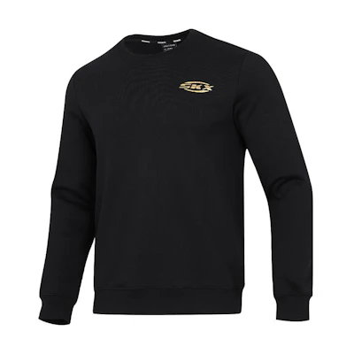 Skechers Sport Lifestyle Black Crewneck Sweatshirt Casual Letter Design P122M011-0018
