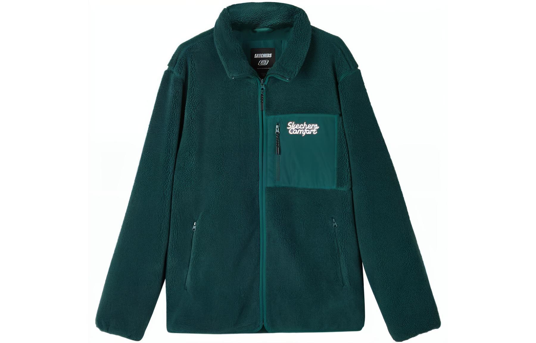 Skechers Sport Lifestyle Fleece Zip Jacket Unisex - Olive Green L423U076-02ZG