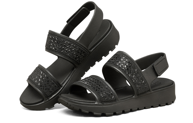 Lookbook Skechers Sport Sandal 'Black Velcro' 111065-BBK