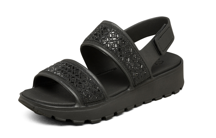 Shop Skechers Sport Sandal 'Black Velcro' 111065-BBK