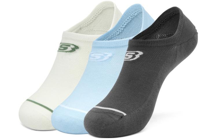 Skechers Sport Series Colorblock Breathable Non-Slip Socks Unisex 3-Pack. L224U011-0418