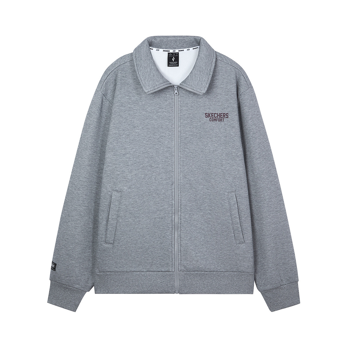 Skechers Sport Utility Warm Soft Windproof Jacket Mid Grey Unisex L424U098-004F