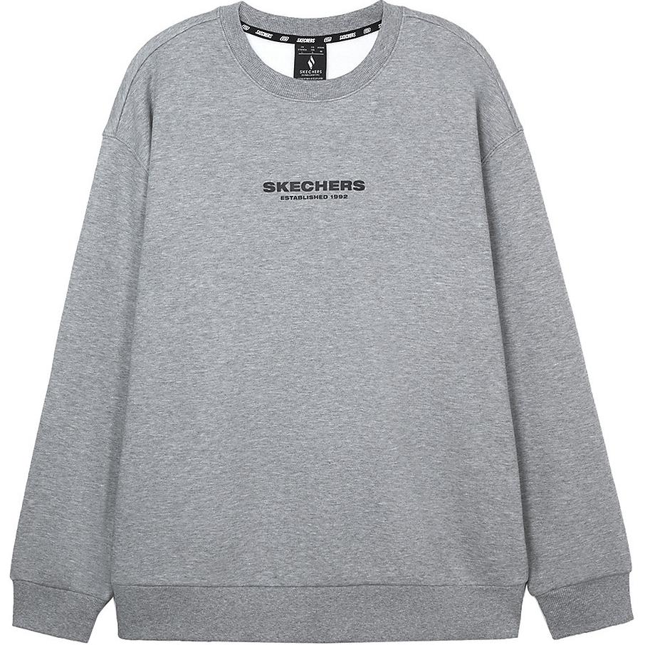 Skechers Sports Alliance Comfort Crewneck Sweatshirt Unisex Light Gray L424U192-004F