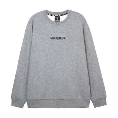 Skechers Sports Alliance Comfort Crewneck Sweatshirt Unisex Light Gray L424U192-004F