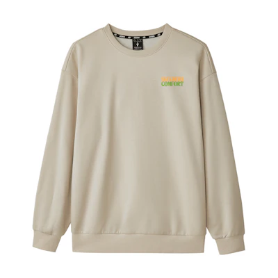 Skechers Sports Comfort Crewneck Sweatshirt Unisex Light Brown - Warm & Stylish L424U315-0046