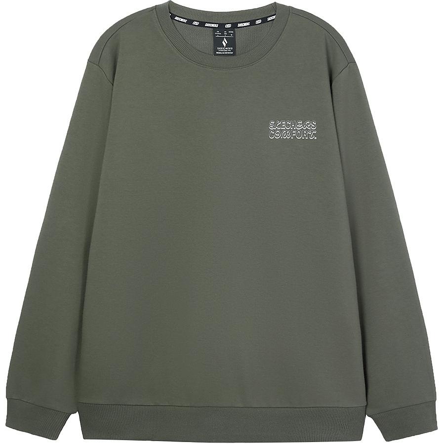 Skechers Sports Comfort Warm Crewneck Sweatshirt Deep Dark Green L424U099-00L2