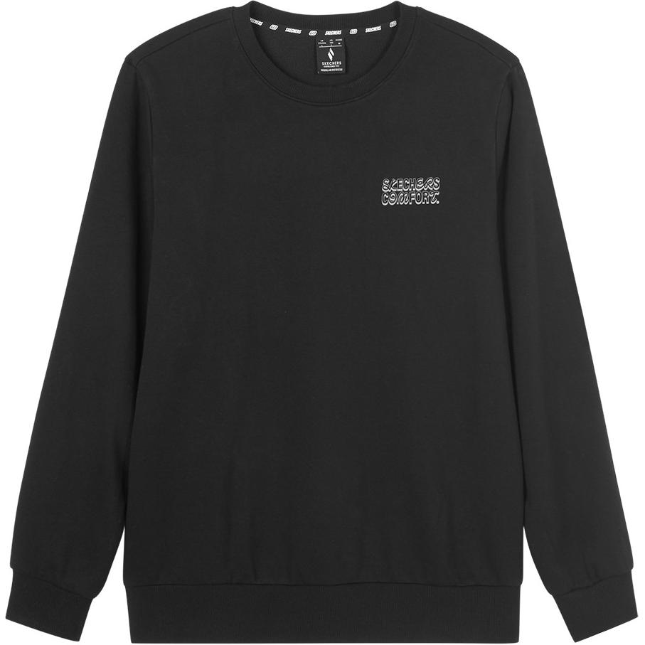 Skechers Sports Comfort Warm Crewneck Sweatshirt Unisex Carbon Black L424U099-0018