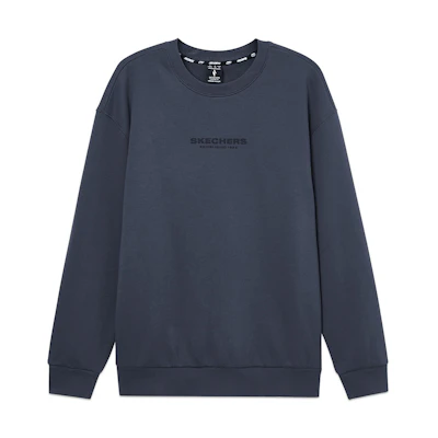 Skechers Sports Knit Pullover Crewneck Fleece Sweatshirt Odyssey Gray Unisex L424U192-026R