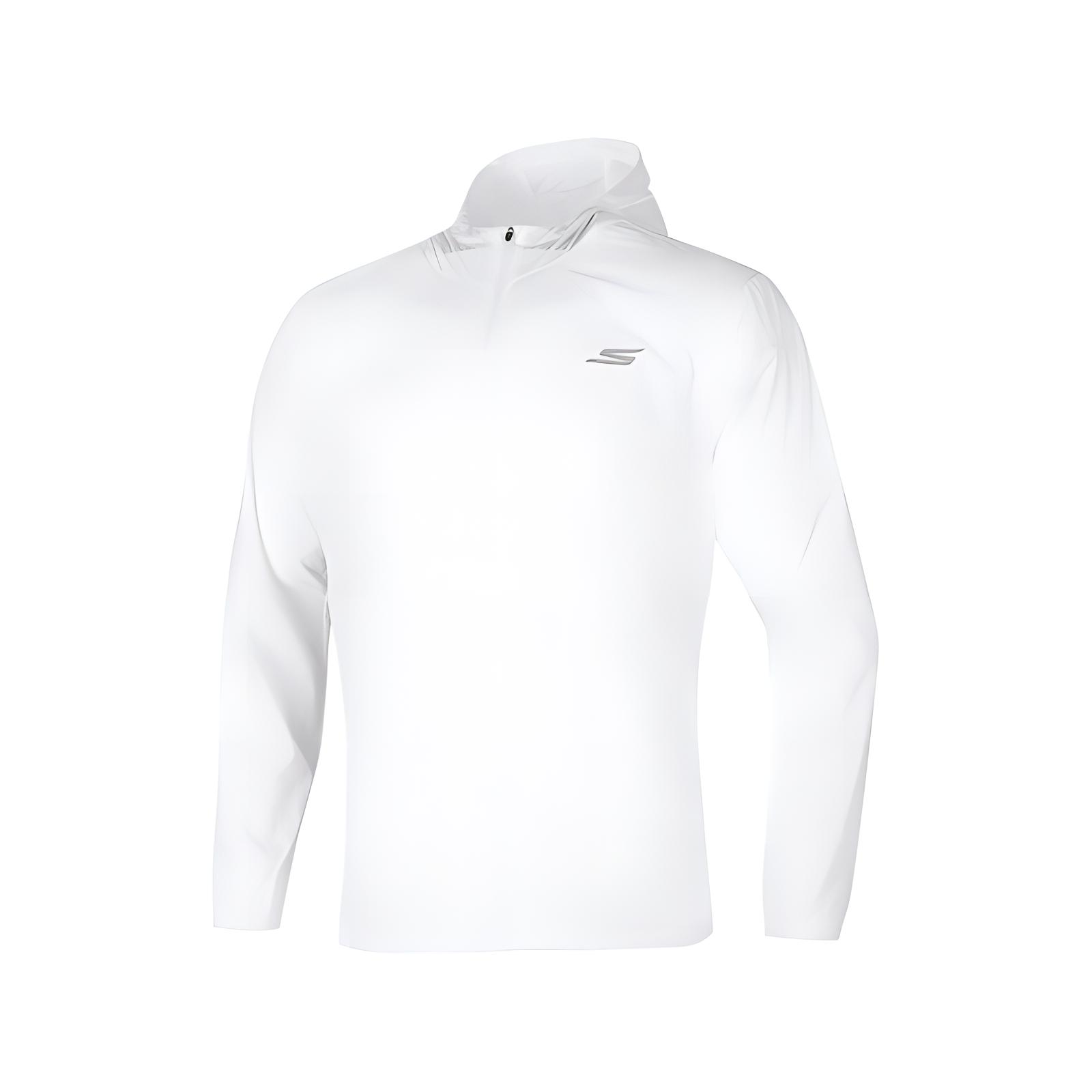 Skechers Sports Series Solid Logo Hooded Jacket - Bright White P122M043