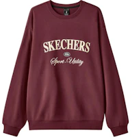 Skechers Sports Series Unisex Comfy Loose Fit Crewneck Sweatshirt Truffle Brown L424U010-00V0 Skechers Sports Series Unisex Comfy Loose Fit Crewneck Sweatshirt Truffle Brown L424U010-00V0
