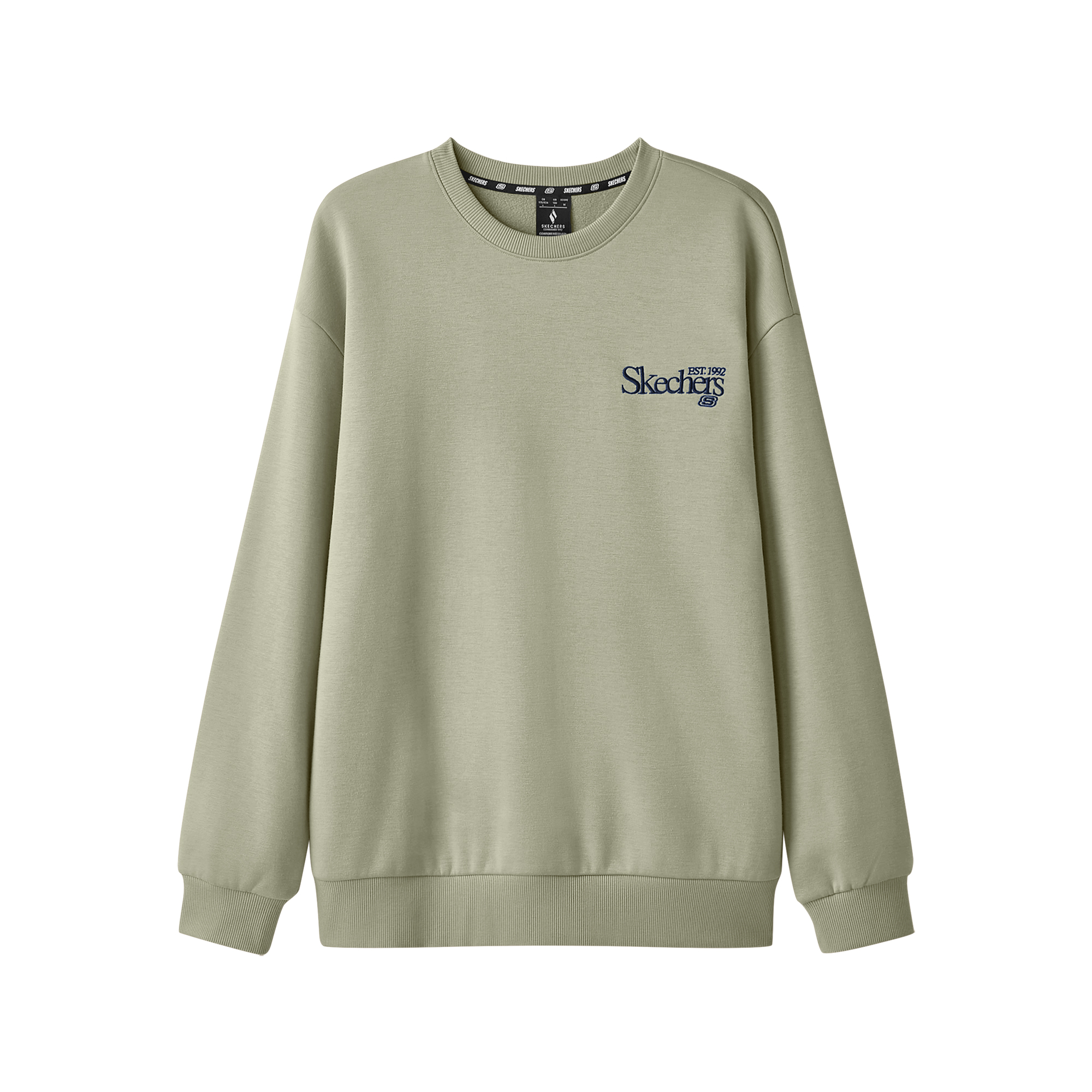 Skechers Sports Series Unisex Knit Embroidery Pullover Sweatshirt Laurel Grey L324U106-04AU