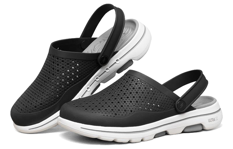 Skechers Sports slippers 'Black Gray' 圖 3