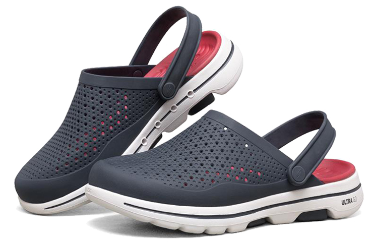 Lookbook Pantofole Skechers Sports "Blu Navy Rosso" 243002-NVRD