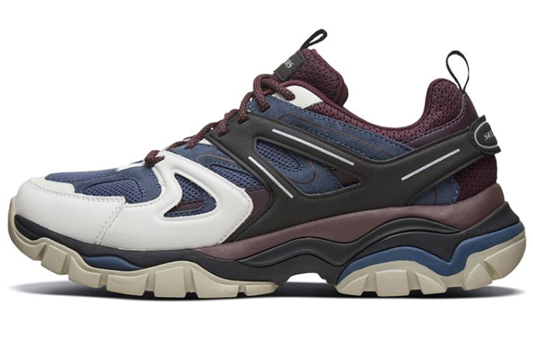 Skechers Stak-Ultra Low-Top Running Shoes Blue/Red/Black 66255-BURG
