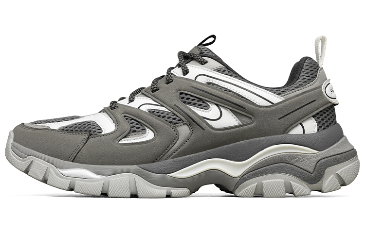 Skechers Stak-Ultra Low-Top Running Shoes Grey/White 66255-GYW