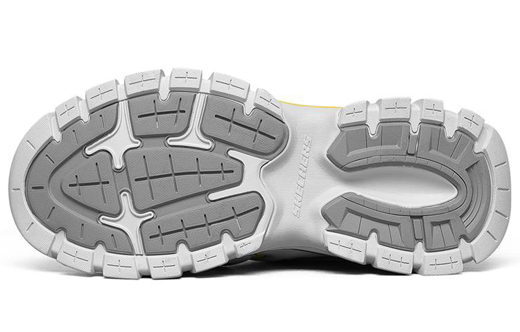 Purchase Skechers Stak-Ultra Baskets Basses Running Gris/Jaune 66255-WYL