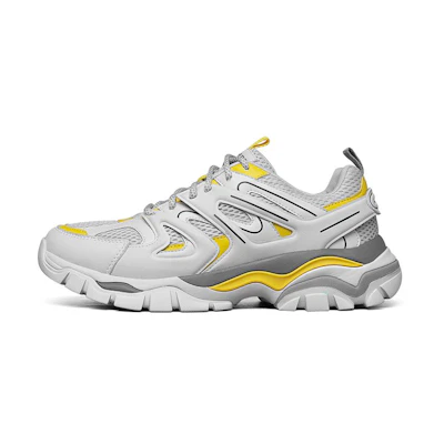 Skechers Stak-Ultra Low-Top Running Shoes Grey/Yellow