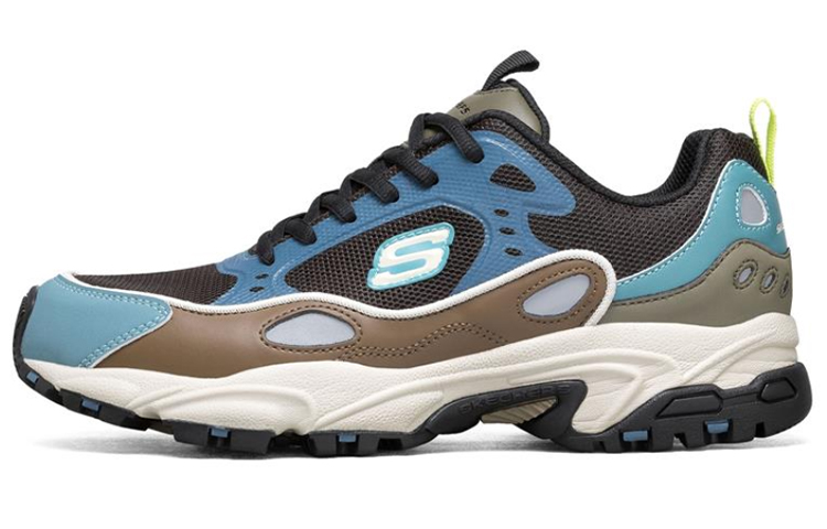 Skechers Stamina Running Shoes Black/Brown/Blue