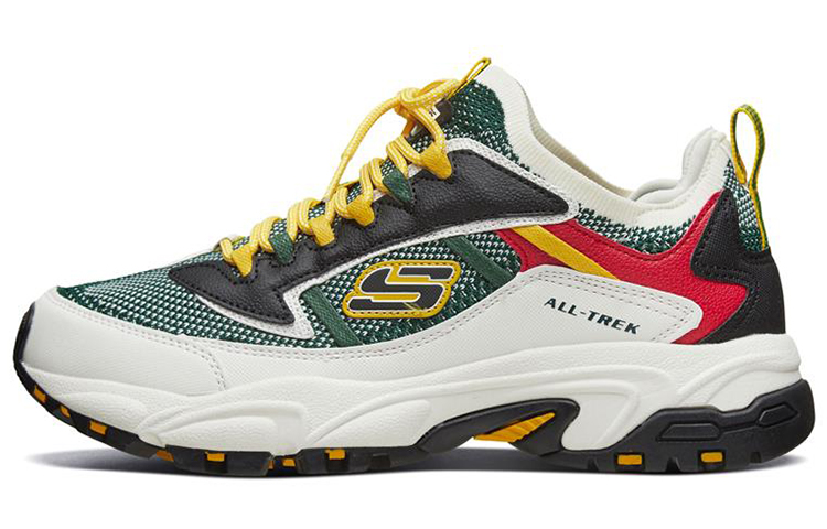 Skechers Stamina Low-Top Running Shoes Black/Green 51881-BKGR