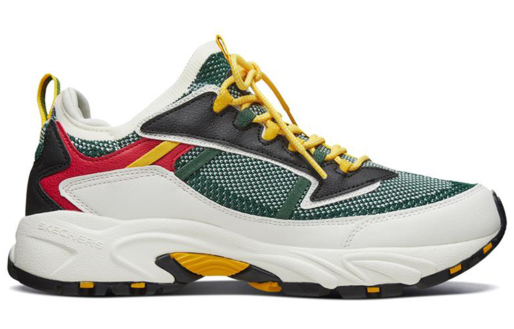 Skechers Stamina Low-Top Running Shoes Black/Green 圖 2