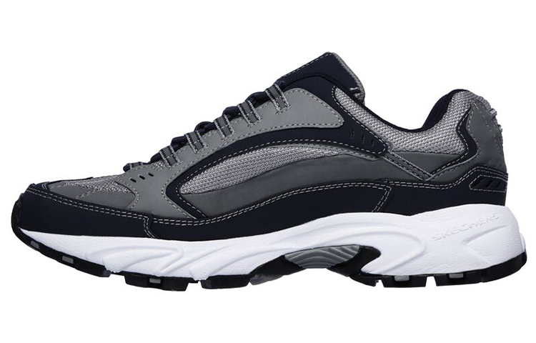 Skechers Stamina Low-Top Running Shoes Blue/Grey 51919-NVGY