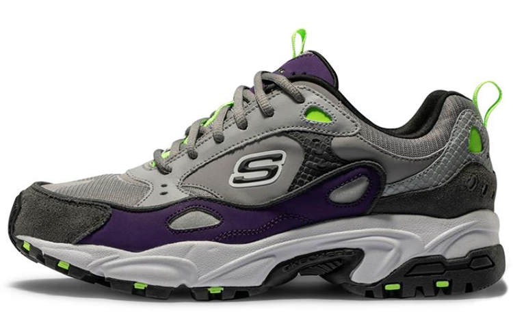 Skechers Stamina Running Shoes Grey/Green