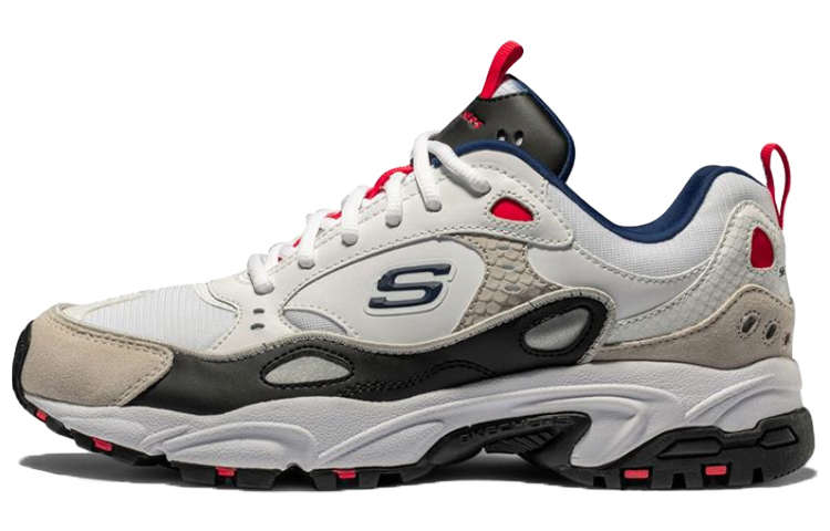 Skechers Stamina Running Shoes Grey/Red