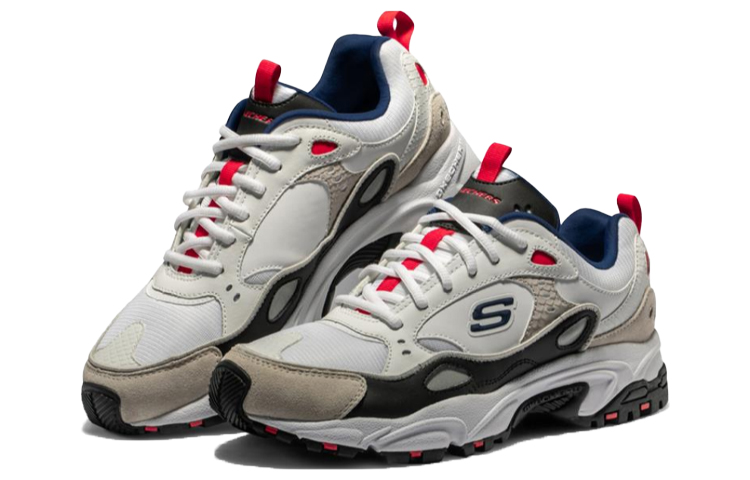 Skechers Stamina Running Shoes Grey/Red 圖 3