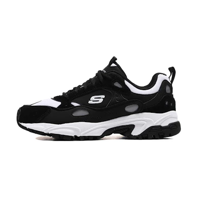 Skechers Stamina low Running Shoes Black/White