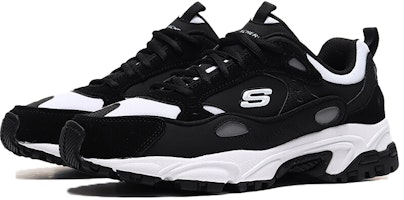 Skechers Stamina Sepatu Lari Hitam/Putih 666058-BKW Lookbook Skechers Stamina Sepatu Lari Hitam/Putih 666058-BKW