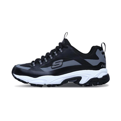 Skechers Stamina Running Shoes Black/White/Gray