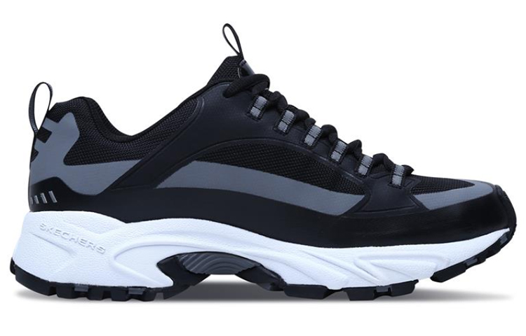Order Skechers男士耐力跑鞋 黑白灰 666030-BKGY
