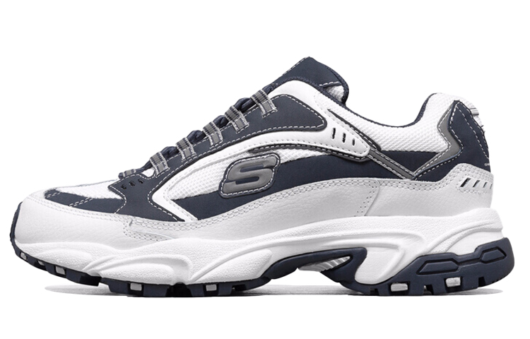 Skechers Stamina Low-Top Running Shoes White/Blue 51919-WNV