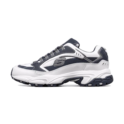 Skechers Stamina Low-Top Running Shoes White/Blue