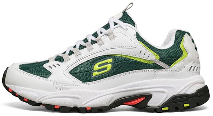 Skechers Stamina Running Shoes White/Green/Yellow 237068-WGRN Buy Skechers Stamina Running Shoes White/Green/Yellow 237068-WGRN
