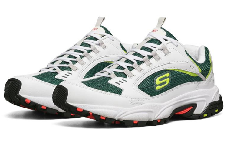 Skechers Stamina Running Shoes White/Green/Yellow 圖 3